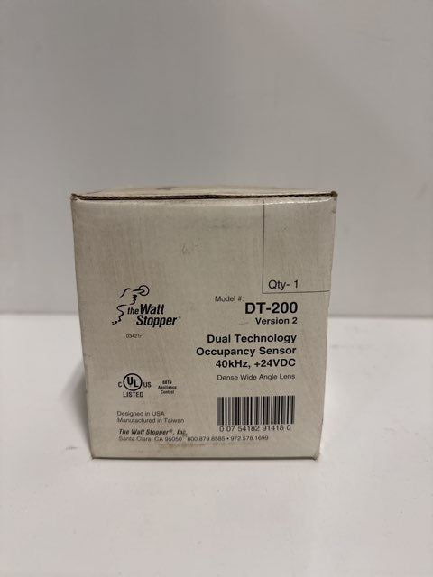 Wattstopper Dt-200 Dual Technology Occupancy Sensor24Vdc, Corner Mount 40 Khz