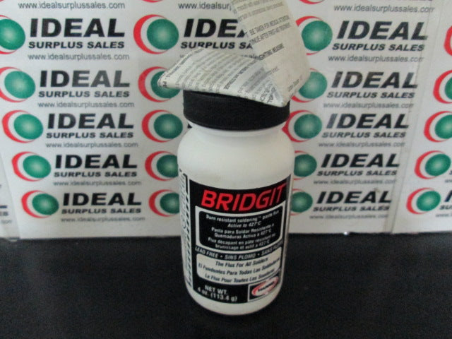 Harris BRPF4 Bridgit Paste Soldering Flux – 4 Oz Jar, Lead-Free, Safe Drinking Water Compliant, Active To 800°F