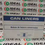 Berry Plastics Rhino-X HR404819N 45 Gal 0.75 Mil 40 x 48 Natural High Density Trash Bags (200 PCS)NEW IN BOX Image