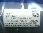 Brady Y93884 Ribbon Cartridge Blue 4.11 In x 200 FT Monochrome 76745