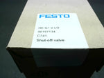 Festo HE-G1/2-LO Shuit-Off Valve 1/2"x1" NPT 00197134 C741 Image