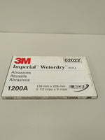  3M 02022 (50PCS) Wetordry Abrasive Sandpaper Sheet 1200A Grit Image