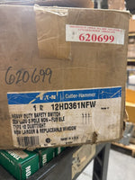  Cutler Hammer 12HD361NFW 30A Non-Fusible Heavy Duty Safety Switch 3P 30A 600V NEMA 12 Image