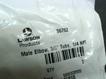 Lawson 86762 (3 PCS) Male Elbows 90 Deg. 3/8" x 1/4" 290PSI