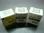  Square D 9001K17R (3 PCS) Mushroom Push Button Kit Red Image
