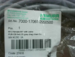 Murr Electronik 7000-17061-2950500 Cordset Cable Connector M12 Female 90° 5M Length