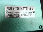  Eclipse 206LT-IS-3 Gas Manual Reset Shut Off Valve 1-1/2" NPT 120V 1PH 1.5"npt Image