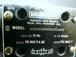  Parker Denison A4D0232030302C1W30 Directional Valve 0.72 Amps 120/60V 3000PSI Max P,A&B 1500PSI Max T Image