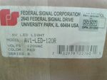  Federal Signal AV1-LED-120R LED Light/Sounder Combination 120V Red 13176rsl 120VAC 60Hz Ser.B Image