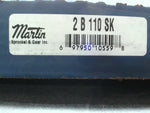  Martin 2B 110 SK Bushed 2 Groove Pulley Sheave 11-3/8" O.D. Image