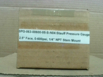  Stauff SPG-063-00600-05-S-N04 Pressure Gauge 0-600 PSI 0-40 BAR Image