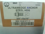  U.S. Anchor 3/4"-10 x 10" UltraWedge Anchor (10 PCS) Steel Hot Dip Galvanized U43524 Image