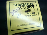  Strataflo No.375 Brass Check Valve w/ Rubber Poppet 2" 400PSI Image