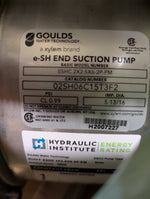  Goulds ESHC 2x2.5x6-2P-PM End Suction Pump w/ 15HP Baldor AC Motor 230/460V 3PH Image