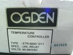 Ogden ETR-9200-1211 Temperature Control 90-264 VAC 50/60Hz 5VA