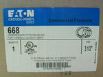  Eaton Crouse Hinds 668 3 1/2" EMT Compression Coupling Raintight Steel Image