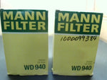 Mann Filter WD940 (2 PCS) Replacement Oil Filter Image