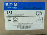  Eaton Crouse Hinds 654 (10 Pcs) Compression Type Connector 1-1/2 Image