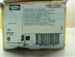  Hubbell HBL5361 Brown Nylon Face Single Grounding Receptacle 3-Wire 20A 125V (5 Pcs) Image