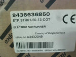  Atlas Copco ETP STR61-50-13-COT Electric Nutrunner Pistol Cable Tensor STR 8436 6368 50 Image