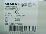  Siemens 3RH1921-2DE11 PLC Compatible Aux Contact 500V 300mA Image
