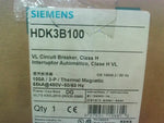  Siemens HDK3B100 Molded Case Circuit Breaker 3P 100A 240/480/600VAC Image