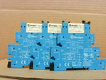  Finder 93.01.0.125 Rail Mounted Relay Socket (Lot of 3 pcs) Image