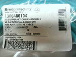  Brad Connectivity 1300480104 Ethernet Cable Assembly 4P D-Coded Male/Male STR 10M TPE Cable Image