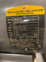  Baldor JMM3615T AC Induction Motor 460V 3Ph 5HP 1725RPM 184JM TEFC Image
