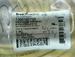  Brad Connectivity 1300101729 4-Pole Mini-Change Cordset 42m Yellow TPE Flex Cable 16 AWG, Male to 90° Female Image