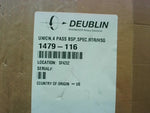  Deublin 1479-116 Rotary Passage Union 250RPM 850-3600PSI 14GPM (Air) 28.5GPM (Hydraulic) Image