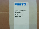  Festo LFMA-1/4-D-MINI-A B943 Air Purification Micro Filter 0.01 Micron 410L/min Rate of Filtration 162651 Image