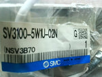  SMC SV3100-5W1U-02N Solenoid Valve w/ Sub Plate 5-Port Image
