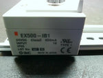  SMC EX500-IB1 Input Manifold Unit w/ EX500-EB1 End Block 185.5mm Rail 24VDC Image