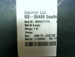  Baumer O500.TR-11128041 Thru-Beam Sensor Emitter 10-30VDC M12 4-Pin Connector ZZZZ.72O Image