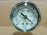  PIC Gauges 101D-208A Pressure Gauge -30/0 PSI/BAR 2" Dial Face Image