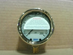 Wika 9310720 2.5" 1/4" NPT 200 PSI Pressure Gauge 213.40 Series Forged Brass w/ Gold Finish Image