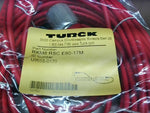  Turck RKM8 RSC E80-17M 8-Pin Double-Ended Cordset M12 to 7/8"-16 UN Connector 17m Red PVC Jacket Image