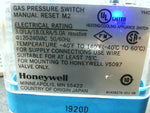  Honeywell C6097A1228 Gas Press Switch 0.4-5.0" WC Flange Mount Man Reset 120-240VAC 50/60Hz Image