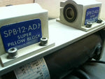 Leeson CM31D17NZ8C Electric Motor 1/6HP 90VDC 1750RPM 31 M1120042.00 w/ Thomson Super Pillow Block Bearings SPB-12-ADJ Image