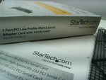  StarTech PCI1S550_LP RS232 Serial Adapter w/ 16550 UART 1 Port PCI Low Profile Image