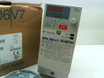 Yaskawa CIMR-V7AM20P2 Inverter Variable Speed Drive In: 200-300V 50/60Hz 1.8A / Out:AC3PH 0-230V 0-400Hz 1.6A Image