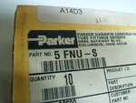 Parker 5 FNU-S (10 PCS) Ferulok 24° Flareless Fittings Plug and Cap Steel Chromium Image