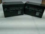  Portalac PE12V7 (2 PCS) GS Replacement Emergency Lighting SLA Battery 12V 7.5AH Image