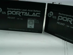  Portalac PE12V7 (2 PCS) GS Replacement Emergency Lighting SLA Battery 12V 7.5AH Image