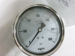  Noshok 40-500-600 Pressure Gauge Glycerin Filled 0-600 PSI 1/2" NPT Male Bottom Mount Image