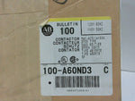  Allen Bradley 100-A60ND3 /C Contactor 60A 120VAC 3-Pole Image