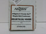  Flexco RS187SJ18/450SS Alligator Staple Belt Fasteners 3/16-1/4" Thickness Range (4 ea per box) Image