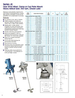  Neptune JG-7.1 Gear Drive Portable Mixer 2HP 230/460VAC 3PH 60" Shaft 16" Prop Image
