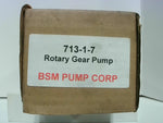  BSM Pump Corp 713-1-7 Rotary Gear Pump 3/8" NPT 4.6 GPM Flow 900 RPM 200 PSI Image